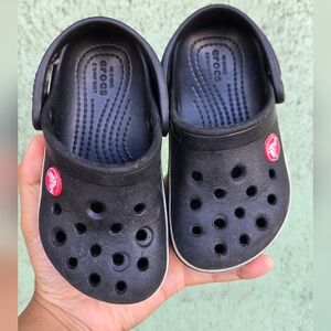 CROCS Kids Black Slip-On Water Shoes
